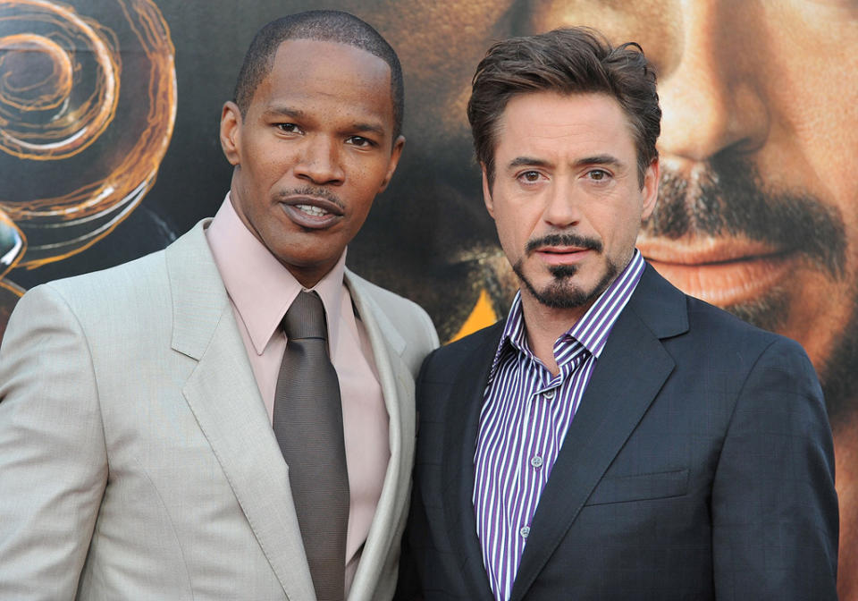 The Soloist LA Premiere 2009 Jamie Foxx Robert Downey jr.