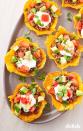 <p>Taco shells made out of cheese = the <a href="https://www.delish.com/keto-recipes/" rel="nofollow noopener" target="_blank" data-ylk="slk:ultimate keto;elm:context_link;itc:0;sec:content-canvas" class="link ">ultimate keto</a> hack. If you're a fan of <a href="https://www.delish.com/cooking/g1992/tex-mex/" rel="nofollow noopener" target="_blank" data-ylk="slk:Tex-Mex;elm:context_link;itc:0;sec:content-canvas" class="link ">Tex-Mex </a><a href="https://www.delish.com/cooking/recipe-ideas/recipes/a46606/cheesy-ground-beef-tacos-recipe/" rel="nofollow noopener" target="_blank" data-ylk="slk:ground beef tacos;elm:context_link;itc:0;sec:content-canvas" class="link ">ground beef tacos</a> and are trying to follow a <a href="https://www.delish.com/cooking/recipe-ideas/g3593/low-carb-recipes/" rel="nofollow noopener" target="_blank" data-ylk="slk:low-carb diet;elm:context_link;itc:0;sec:content-canvas" class="link ">low-carb diet</a>, these are a perfect alternative.</p><p>Get the <a href="https://www.delish.com/cooking/recipe-ideas/a19637783/keto-taco-cups-recipe/" rel="nofollow noopener" target="_blank" data-ylk="slk:Keto Taco Cups recipe;elm:context_link;itc:0;sec:content-canvas" class="link "><strong>Keto Taco Cups recipe</strong></a>.</p>