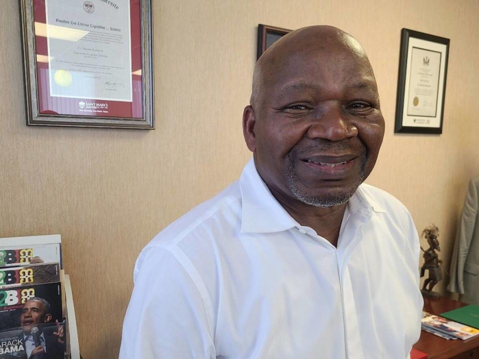 Rustum Southwell is the interim CEO of the Black Business Initiative (BBI) in Nova Scotia. (Haley Ryan/CBC - image credit)