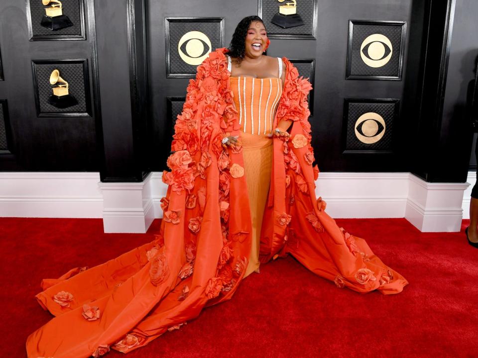 Lizzo attends the 2023 Grammy Awards.