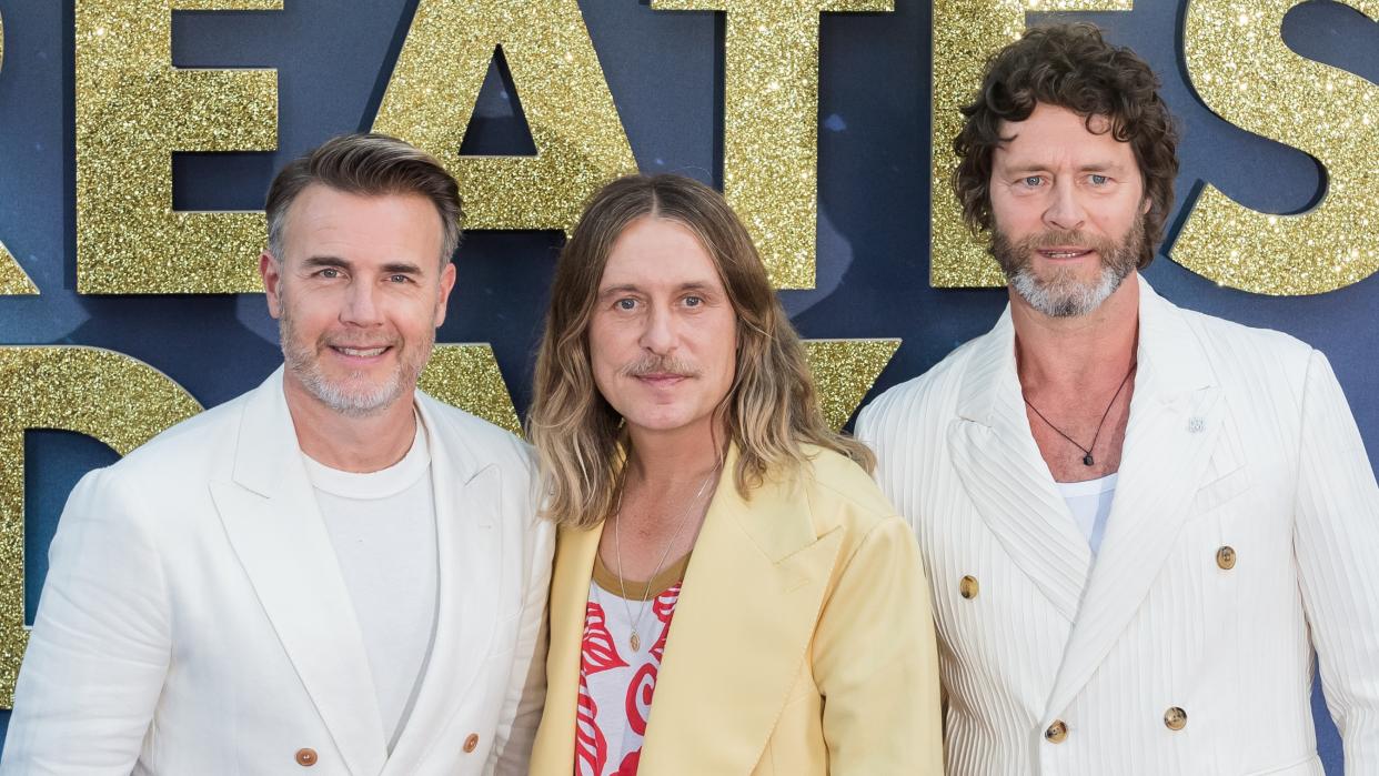  Howard Donald (R), Gary Barlow (L) and Mark Owen (C) from Take That attend the world premiere of 'Greatest Days', 