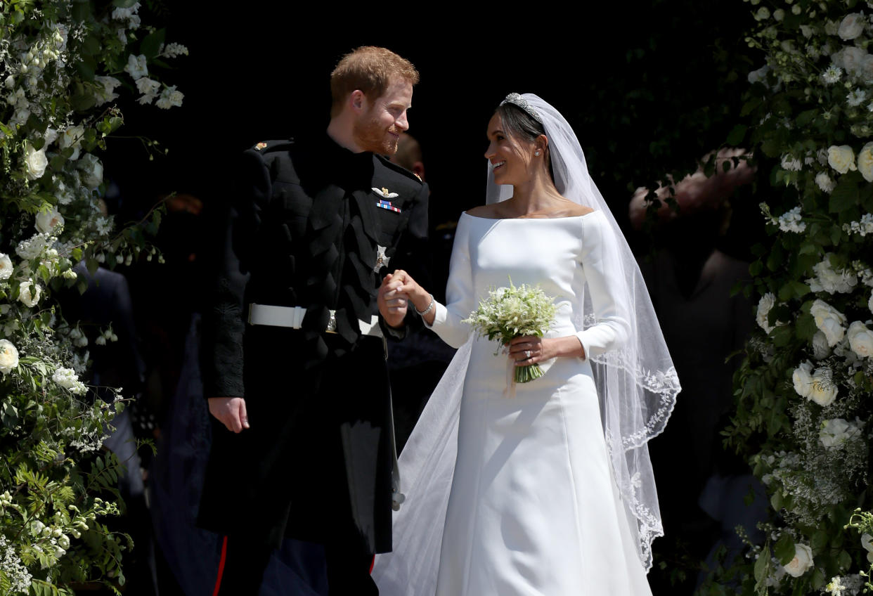 Prince Harry and Meghan were wed on May 19, 2018 (PA)