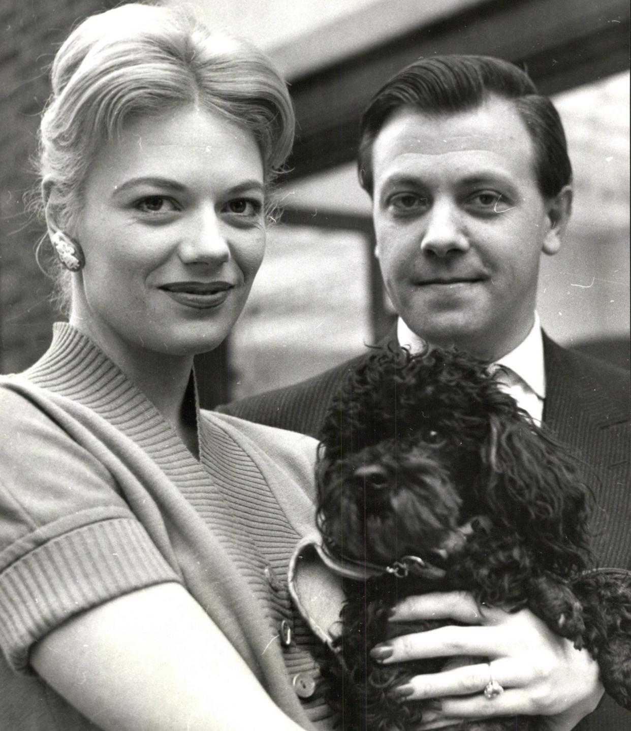 Mary Law with Kenneth Alwyn in 1960, the year of their marriage