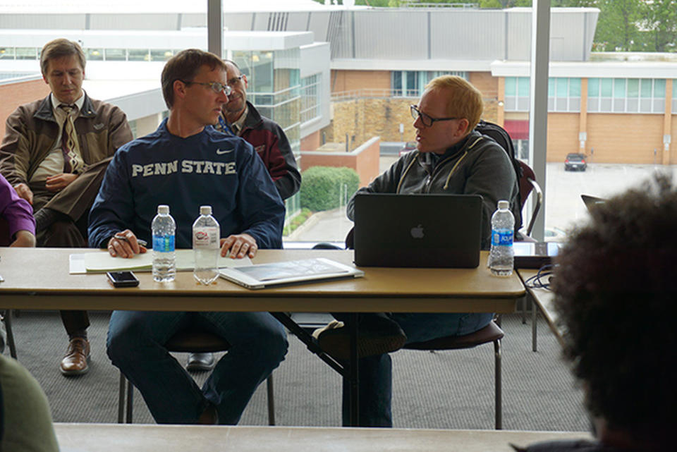 Event planners from Southern Illinois University, the city of Carbondale, NASA and the American Astronomical Society met in early May to discuss the details of events that the university is hosting for the total solar eclipse on Aug. 21. <cite>Bob Baer</cite>