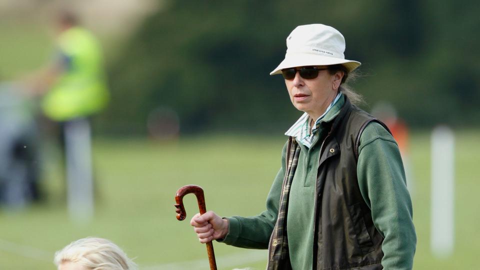 Princess Anne with Savannah and Isla Phillips in 2015