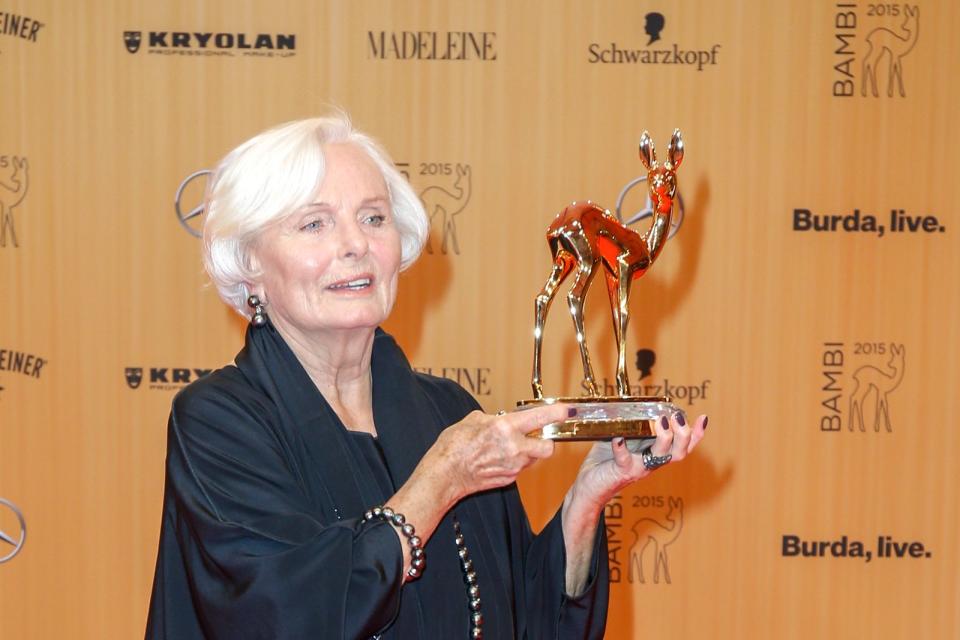 2015 erhielt Ruth Maria Kubitschek den Bambi. Kurz zuvor hatte sie sich von der Schauspielerei zurückgezogen. (Bild: 2015 Isa Foltin / Getty Images)