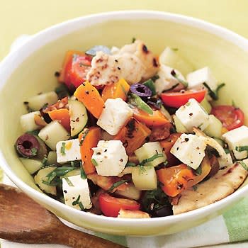 Grilled Zucchini and Bell Pepper Fattoush