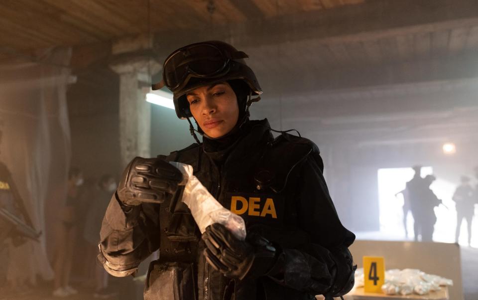 Rosario Dawson stars as a DEA Agent who learns of blackmarket pills - Antony Platt