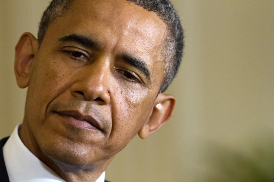 "This is pretty straightforward," Obama said at a <a href="http://www.huffingtonpost.com/2013/05/13/obama-irs-scandal_n_3266577.html" target="_blank">press conference</a>. "If, in fact, IRS personnel engaged in the kind of practices that have been reported on and were intentionally targeting conservative groups, then that is outrageous, and there is no place for it, and they have to be held fully accountable, because the IRS as an independent agency requires absolute integrity and people have to have confidence that they are applying the laws in a non-partisan way. You should feel that way regardless of party."  (AP Photo/Jacquelyn Martin)