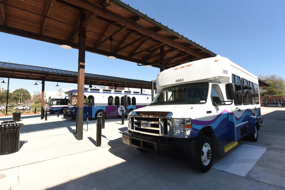 Wave Transit's Wilmington Multimodal Transportation Center, Laura W. Padgett Station, along North Third Street.