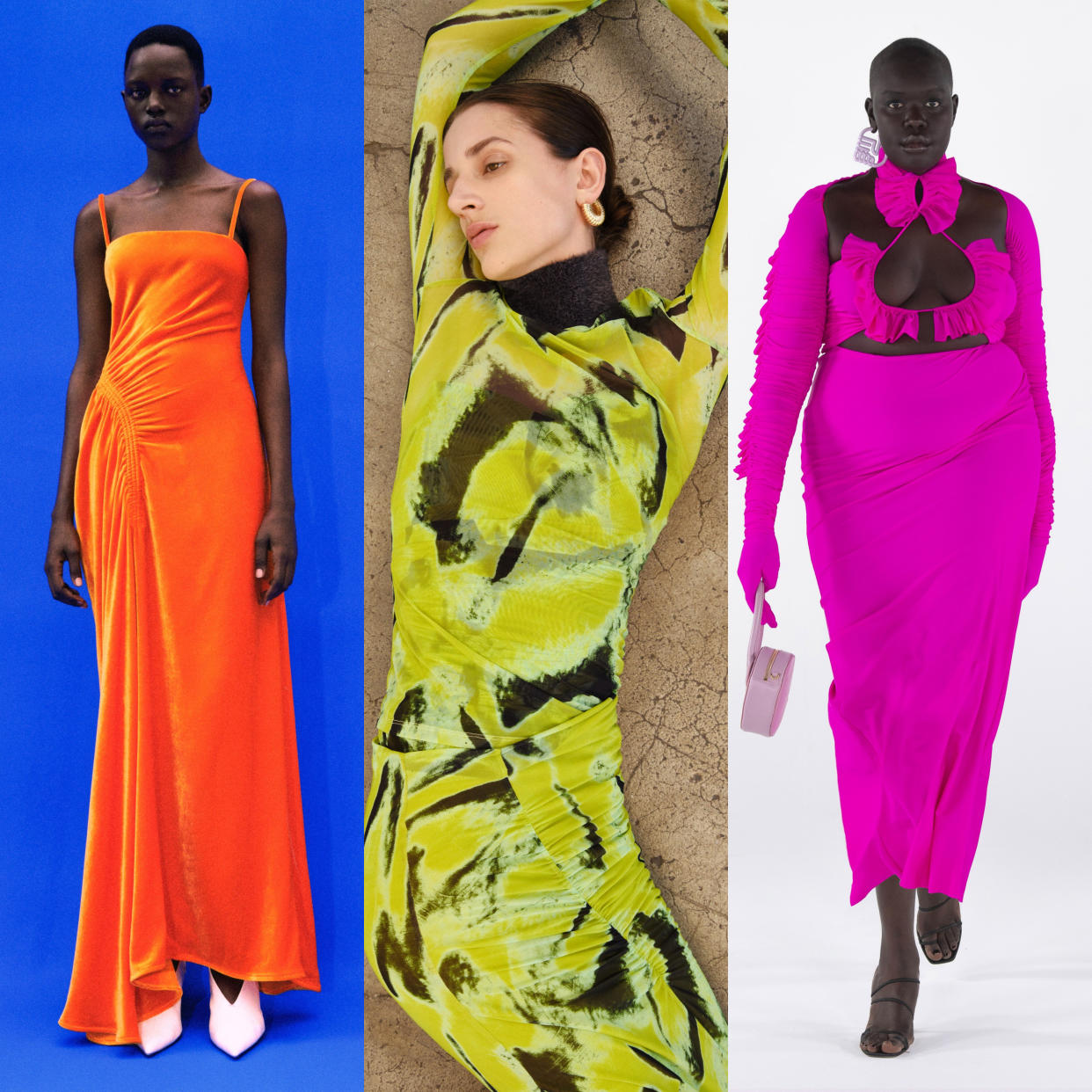  winter 2022-2023 color trends at Proenza Schouler, Jonathan Simkhai, Lanvin, & AZ Factory 