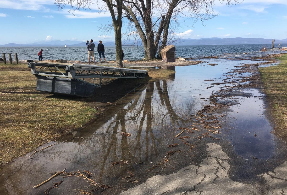 Will Lake Champlain flood? Waters lap the shore at the Vermont waterfront