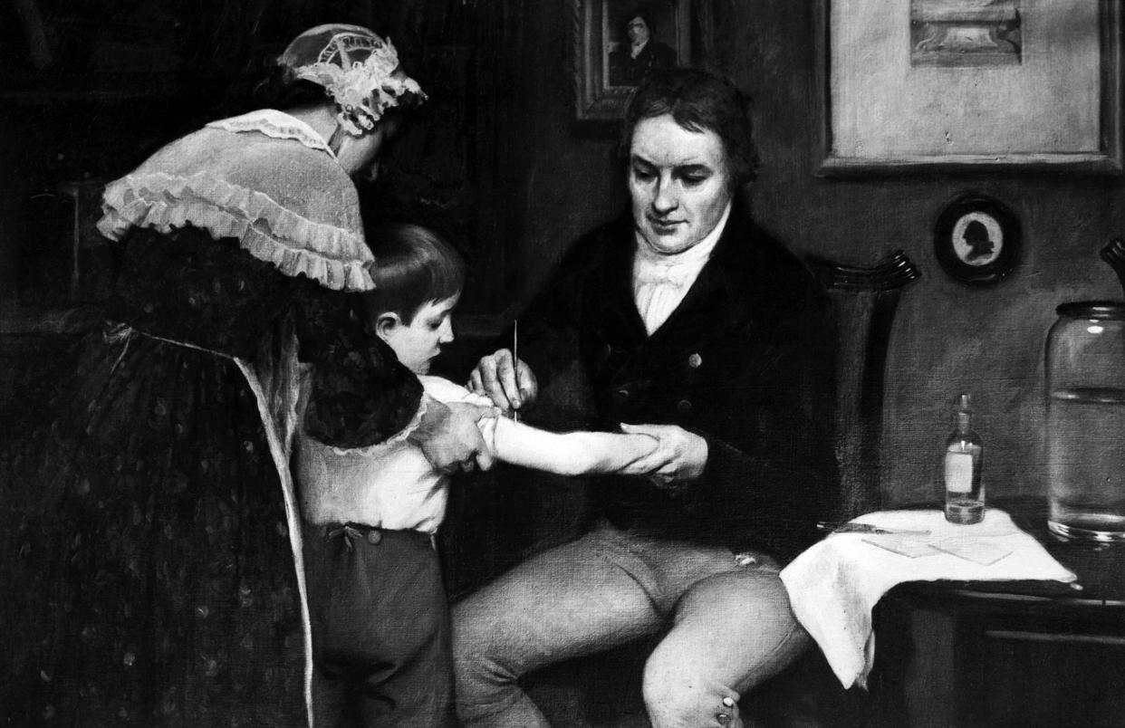 Dr.Edward Jenner Vaccinating Young Boy