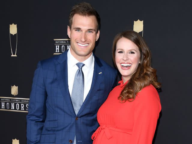 <p> Jason Kempin/Getty </p> Kirk Cousins (L ) and Julie Hampton attend the 8th Annual NFL Honors