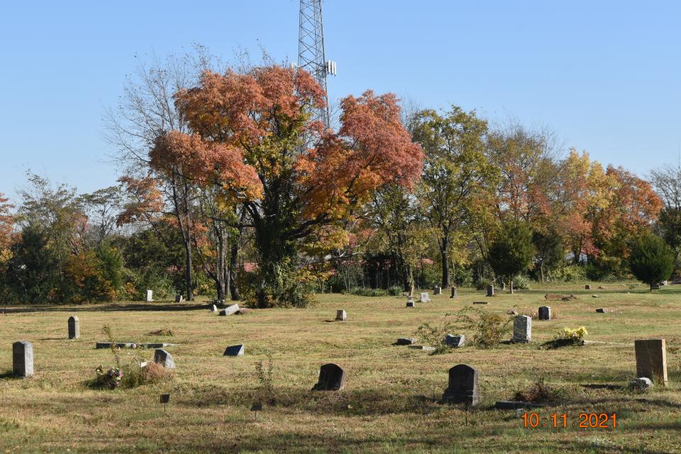 Members of the African American Heritage Society of Rutherford County gathered Nov. 11, 2021, -- Veterans Day -- to dedicate a Tennessee Historical Commission marker for the Benevolent Cemetery in Murfreesboro.