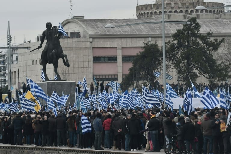 Last week Greek protesters took to the streets over the name dispute in the city of Thessaloniki, capital of the Greek province of Macedonia