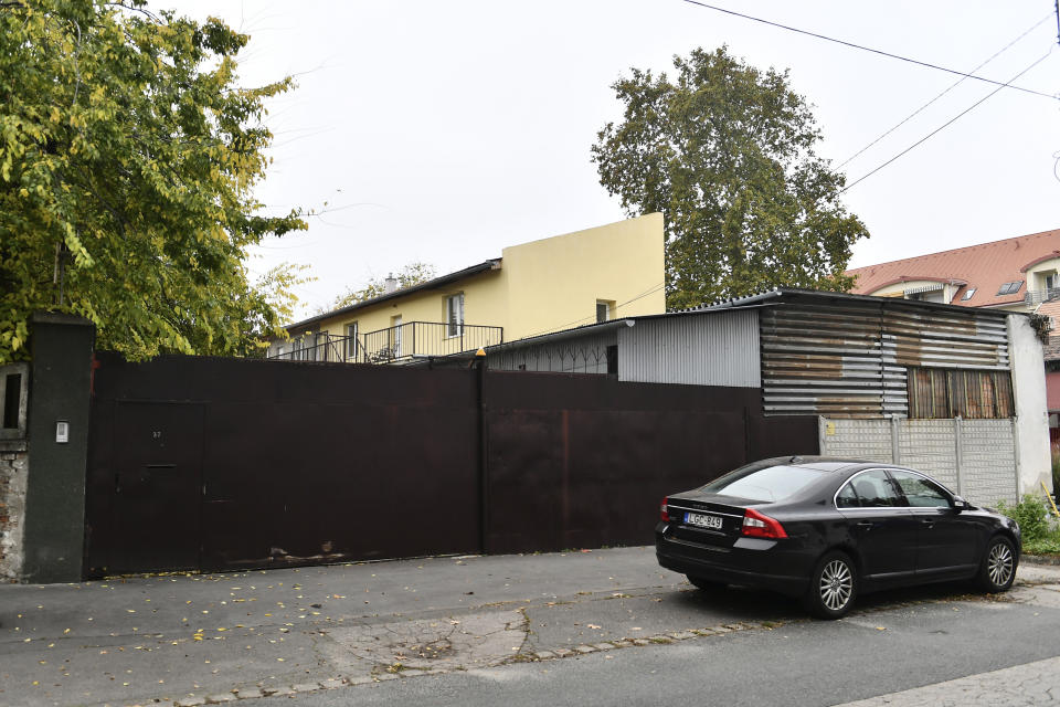 A Chinese overseas police station reportedly operating without the knowledge of the country's Interior Ministry, in Budapest, Hungary, Thursday, Oct. 27, 2022. China has reportedly established dozens of “overseas police stations” in nations around the world as part of Beijing’s crackdown on corruption. Activists fear such outposts could be used to track and harass dissidents. (AP Photo/Anna Szilagyi)