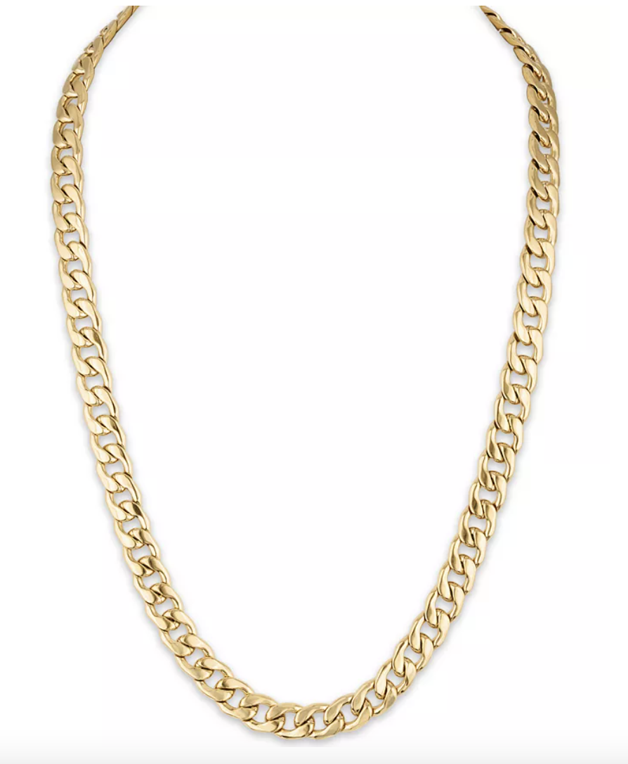 Cuban Link (11.75mm) 22" Chain in Yellow IP plated Stainless Steel