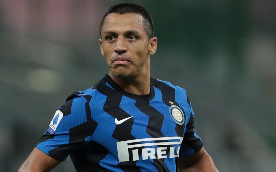 Alexis Sanchez of FC Internazionale in action during the Serie A match between FC Internazionale and SSC Napoli at Stadio Giuseppe Meazza on July 28, 2020 in Milan, Italy - Getty Images