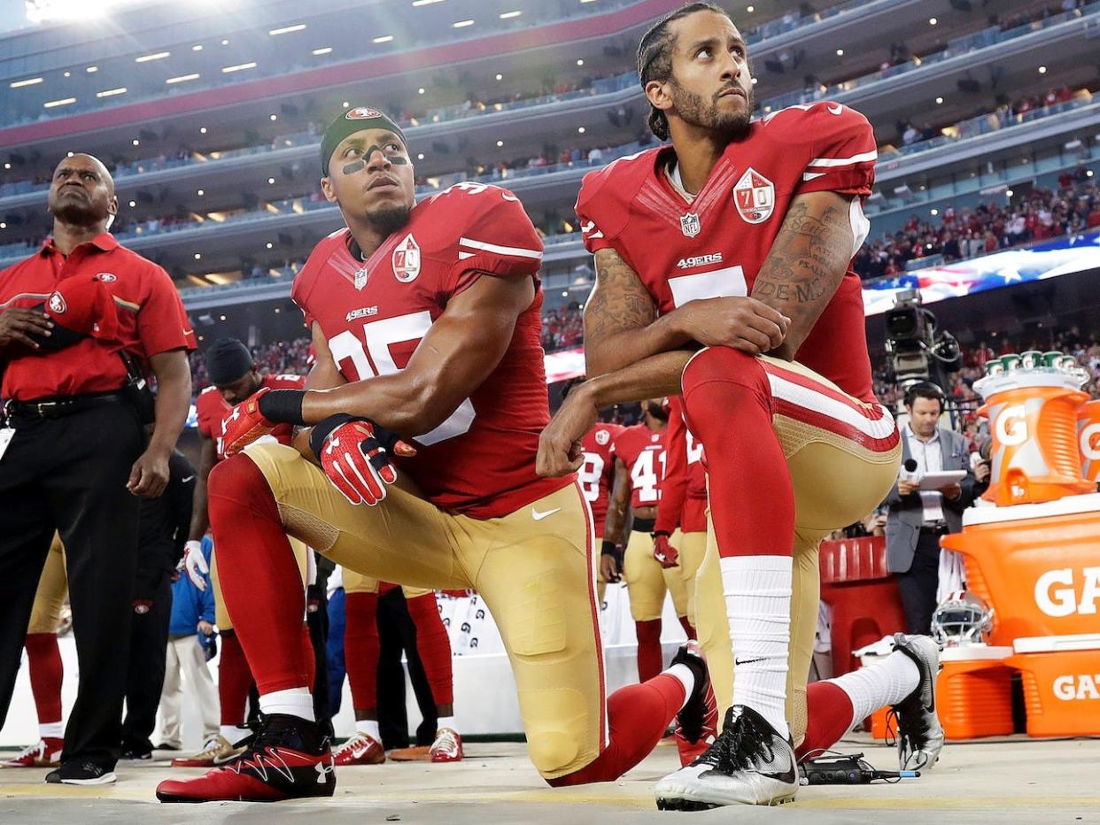 colin kaepernick kneeling