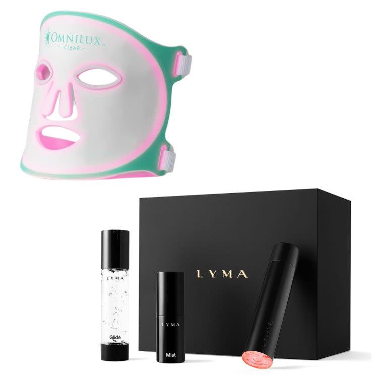 Omnilux Clear LED Mask;  Lyma Laser Starter Kit