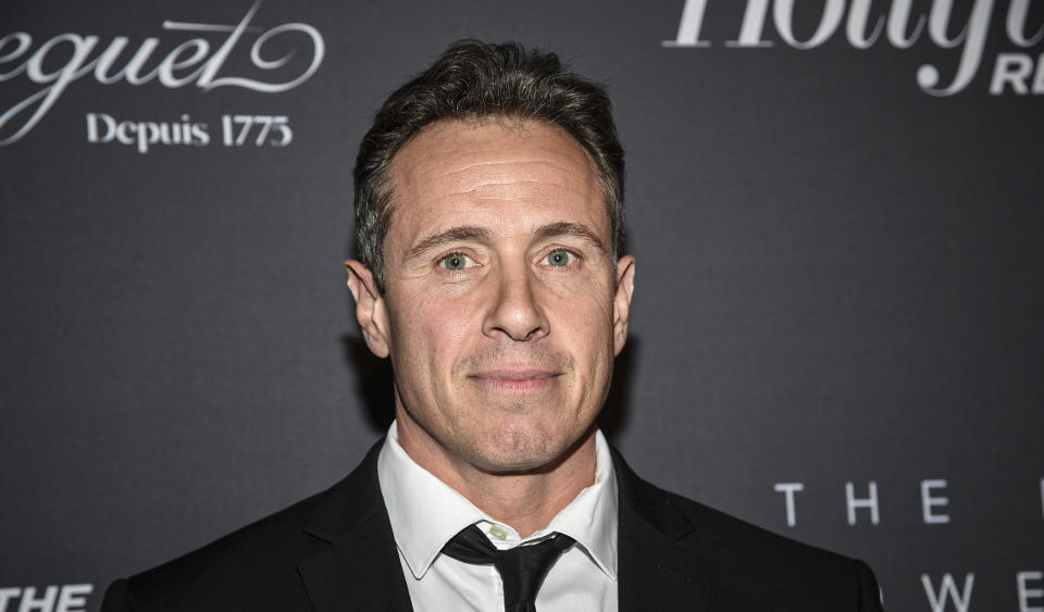 FILE - Chris Cuomo attends The Hollywood Reporter's annual Most Powerful People in Media cocktail reception on April 11, 2019, in New York. CNN fired Cuomo for the role he played in defense of his brother, former Gov. Andrew Cuomo, as he fought sexual harassment charges. CNN said Saturday, Dec. 4, 2021, it was still investigating but additional information had come to light. (Photo by Evan Agostini/Invision/AP, File)