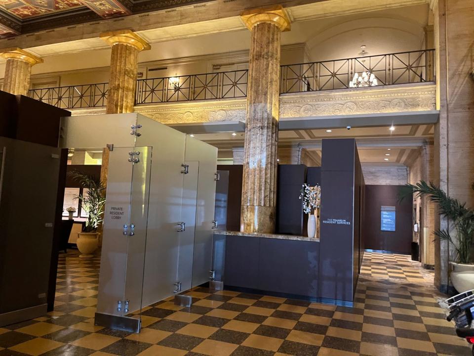 The interior of Franklin Residences in Center City. Walk-ins on Friday and Saturday can take a peek at the Ballroom at the Ben, where the climactic dance scene in Silver Linings Playbook was filmed.