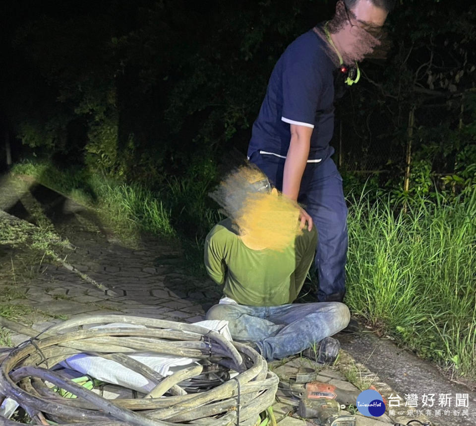 台糖廠區連續遭竊，彰警嘉警聯手緝賊。圖／彰化縣警局提供