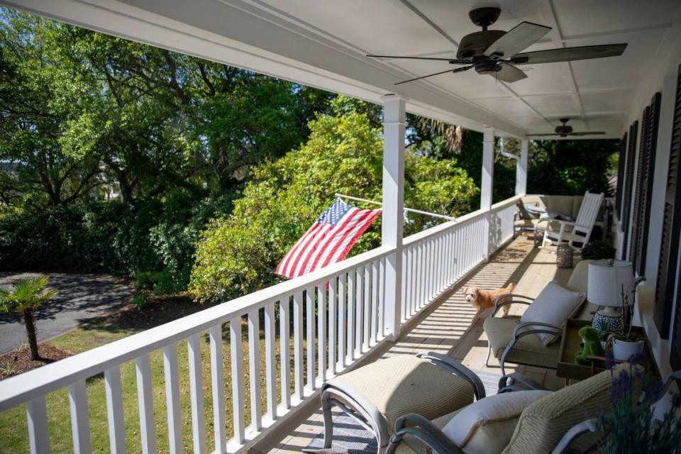 A historic home, built on a shaded hill overlooking the “Golden Mile” in Myrtle Beach is for sale for $2.5 Million. The 3609 square foot home was built in 1936 with and has been remodeled by current owner Brian Macho. April 24, 2024.