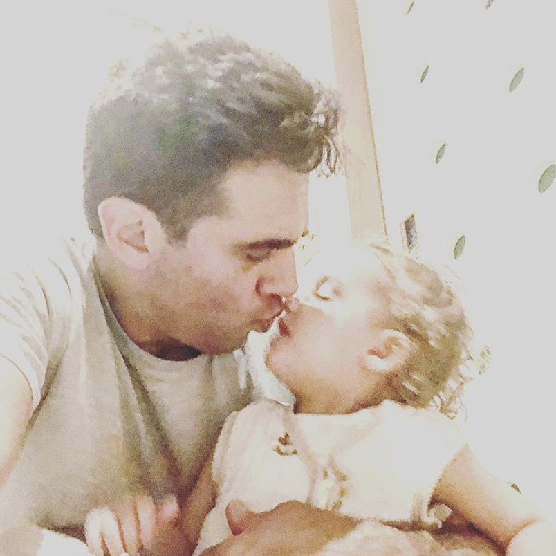 <p>Rose Byrne’s main men shared a smooch in this sweet pic. The <em>Mr. Robot</em> star affectionately tags all photos of Rocco, 1, with “#TheRock.” (Photo: <a rel="nofollow noopener" href="https://www.instagram.com/p/BcBcHoUnYao/?taken-by=bobby_cannavale" target="_blank" data-ylk="slk:Bobby Cannavale via Instagram;elm:context_link;itc:0;sec:content-canvas" class="link ">Bobby Cannavale via Instagram</a>) </p>