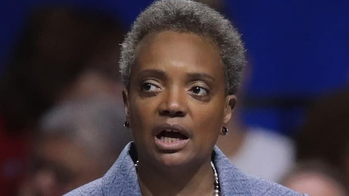 Chicago Mayor Lori Lightfoot (above) has come under fire for saying individuals charged with violent crimes should be denied bail because they “are guilty.” (Photo: Scott Olson/Getty Images)