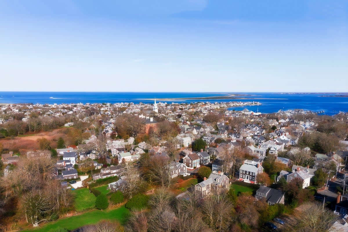 Nantucket’s shoreline is scattered with luxury estates and pristine beaches (Getty Images/iStockphoto)