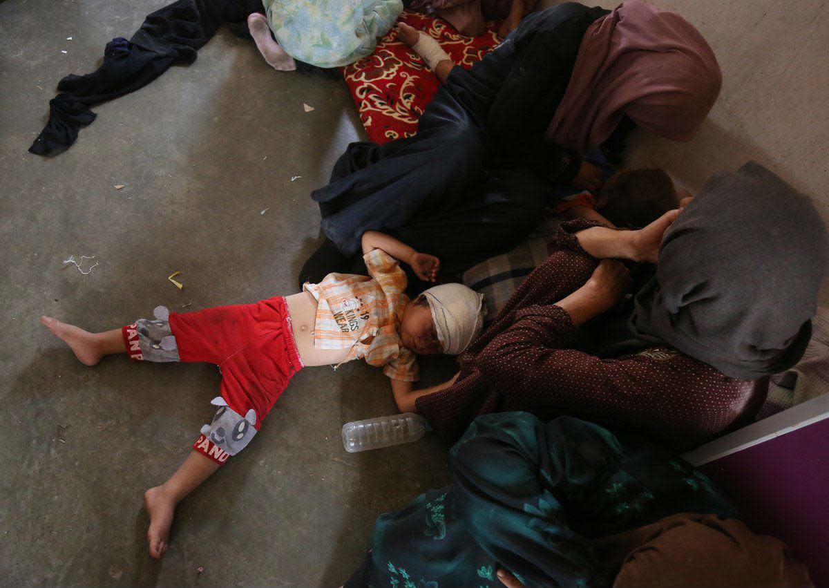 An injured child in Iraq. body really knows how many civilians have been killed in the country: Getty