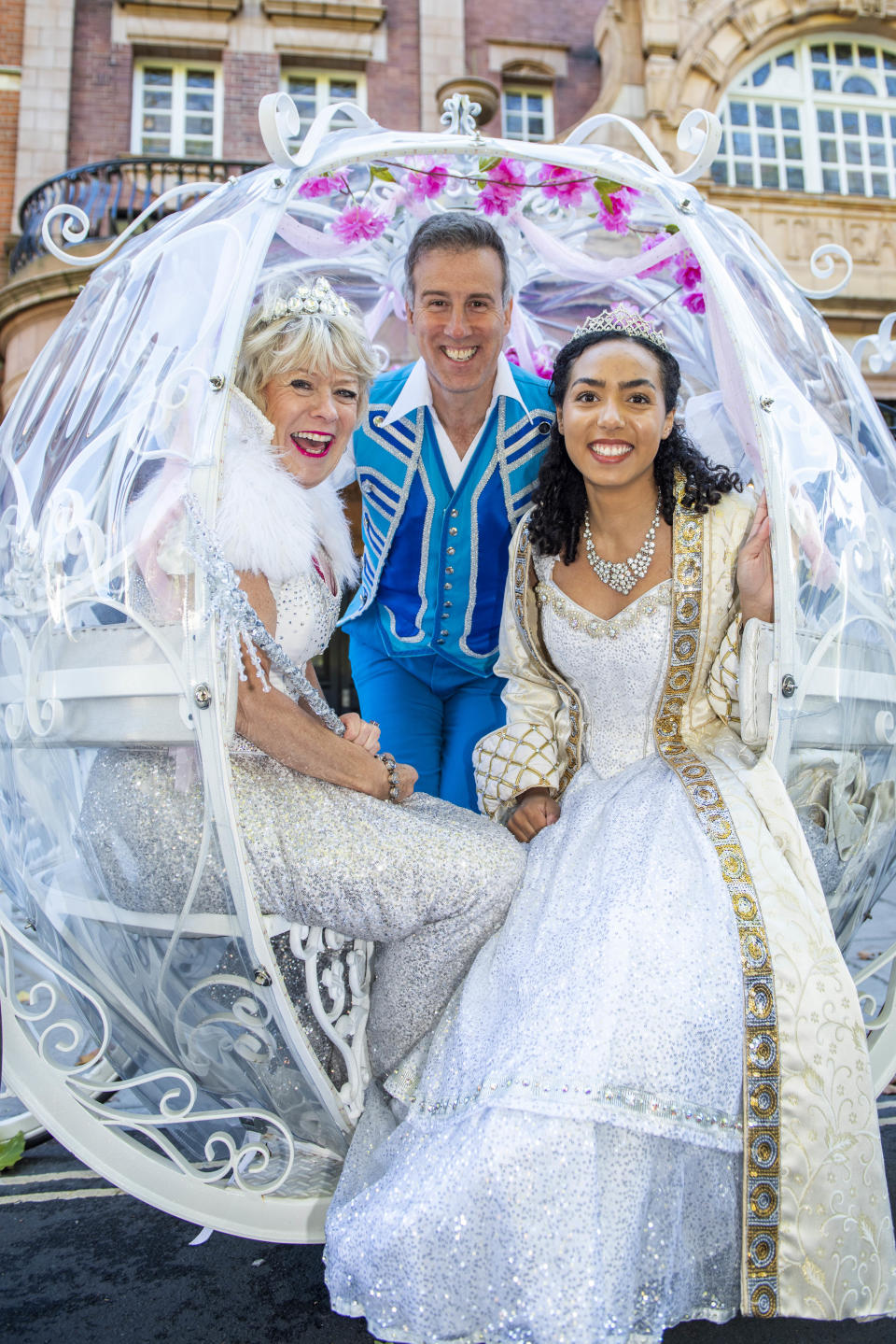 Rosemary Ashe, Anton Du Beke and Oonagh Turner in Cinderella (Benjamin Mole)