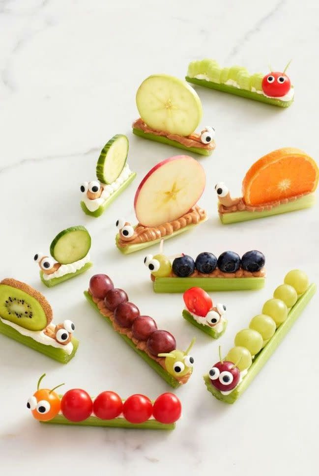 14) Celery Snails & Caterpillars