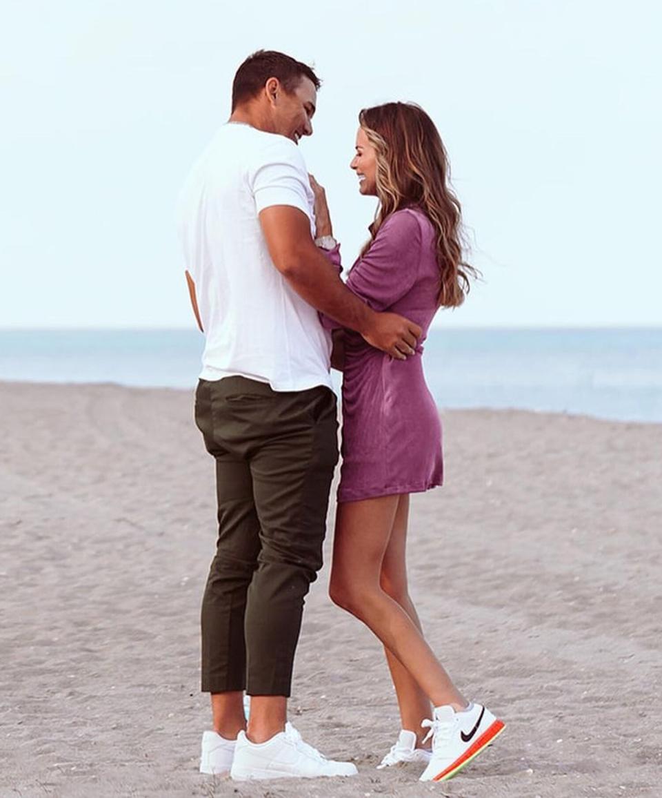 Brooks Koepka and Jena Sims engagement