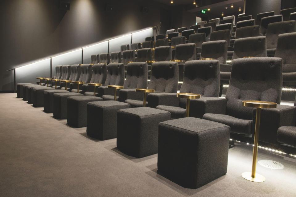 <p>The cinema inside the Olympic Recording Studios will lure you in with their opulent brass side tables, carpeted floor and popcorn served in minimalistic paper bags. If you’re as obsessed with <a href="https://www.elledecor.com/design-decorate/trends/g2475/scandinavian-trends/" rel="nofollow noopener" target="_blank" data-ylk="slk:Scandinavian;elm:context_link;itc:0;sec:content-canvas" class="link ">Scandinavian </a>designs as Instagram is, you will love their Norwegian armchairs. The front row is equipped with spacious footstools to enhance the luxurious cinematic experience and for the snugglers out there; head to the back for two-person love seats and sofas.</p><p>Address: 117-123 Church Rd, Barnes, London SW13 9HL</p><p>Click <a href="https://www.olympiccinema.co.uk" rel="nofollow noopener" target="_blank" data-ylk="slk:here;elm:context_link;itc:0;sec:content-canvas" class="link ">here</a> for more information.<br></p>