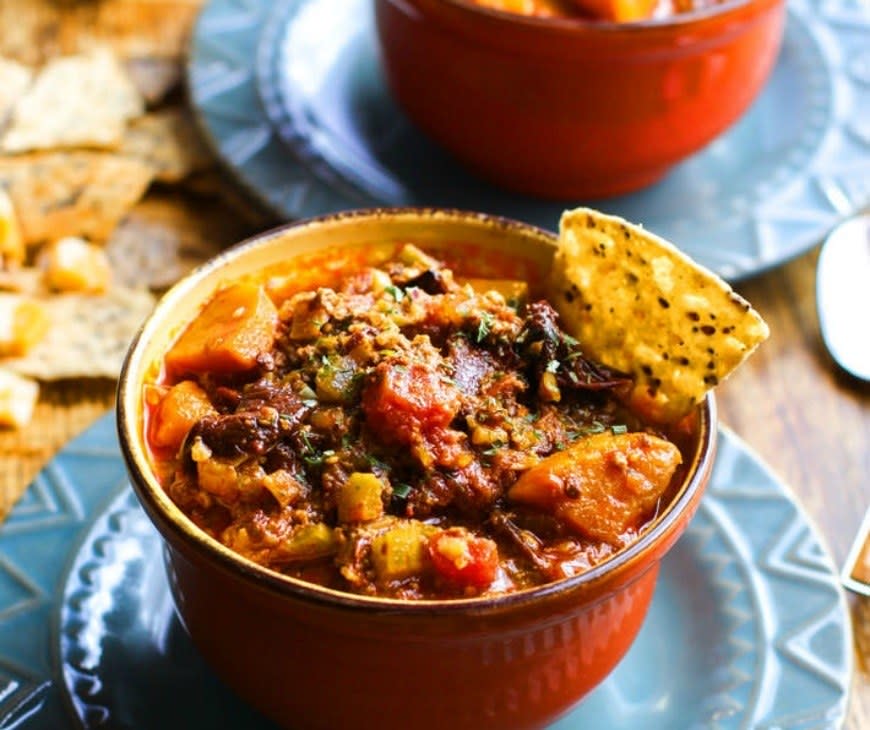 Slow-Cooker Sweet Potato Chili from Cotter Crunch