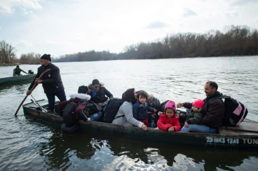 Migrants say they are being dispersed along the narrow Evros river that separates Greece and Turkey