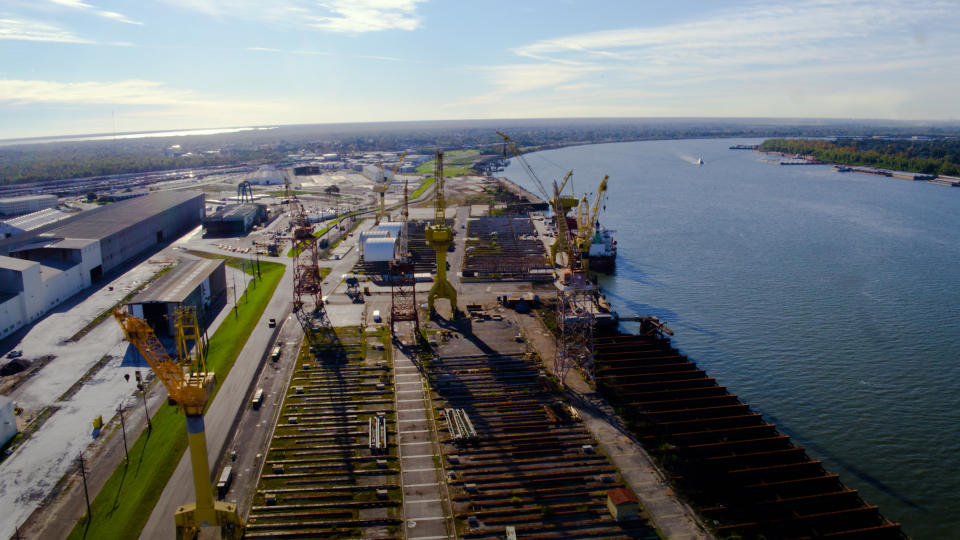 The Gulf Wind Technology factory at the Avondale Shipyard in Avondale, Louisiana