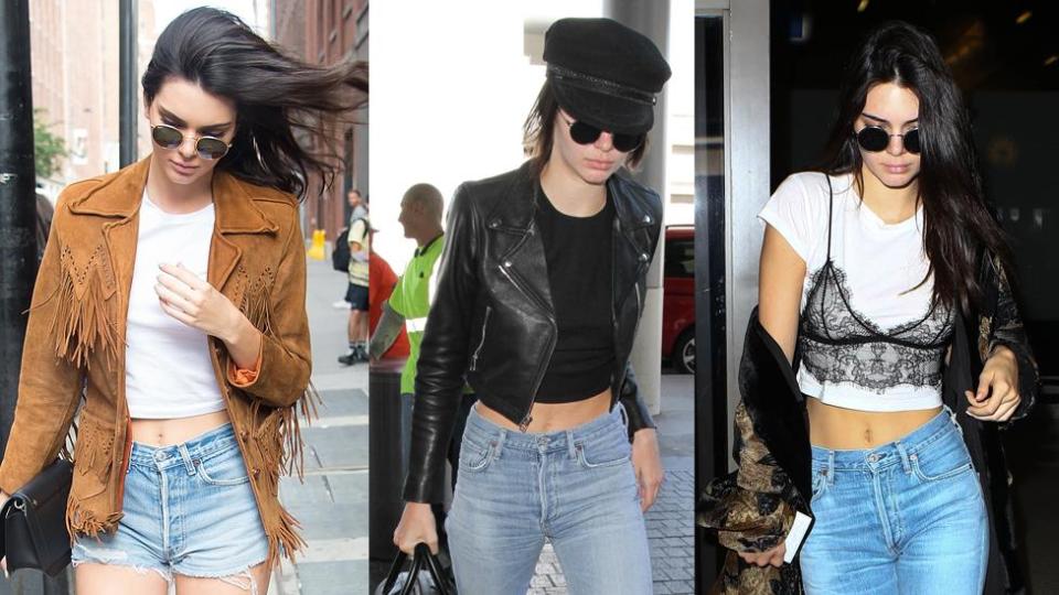 Kendall Jenner really, really loves crop tops