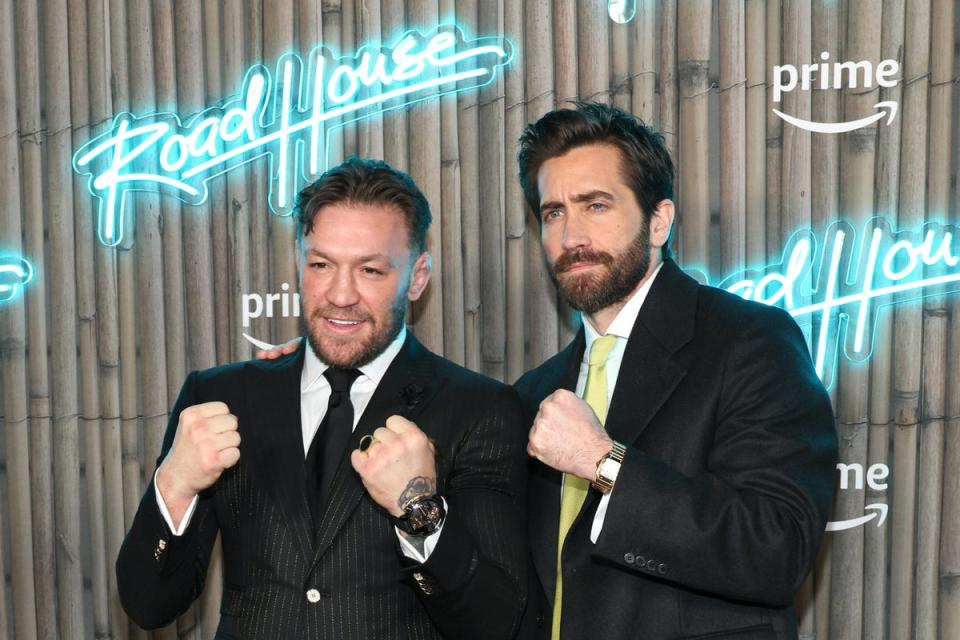 Conor McGregor and Jake Gyllenhaal at the ‘Road House’ New York premiere (Getty Images)