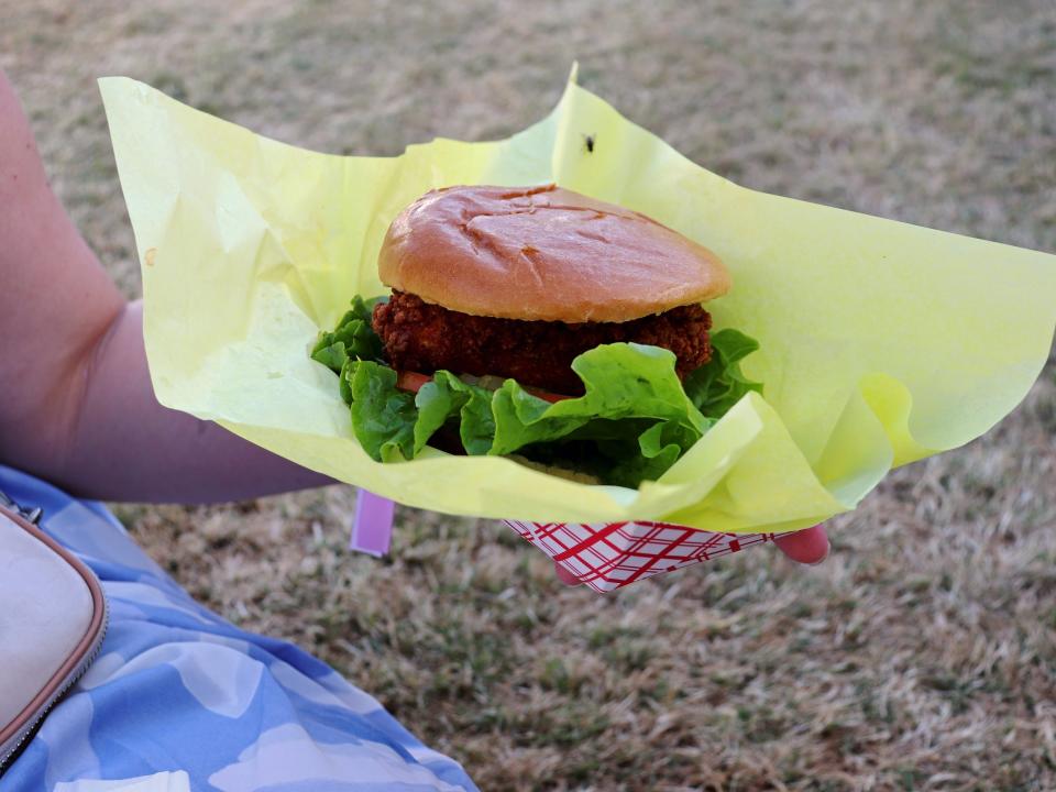 coachella fried chicken sandwich