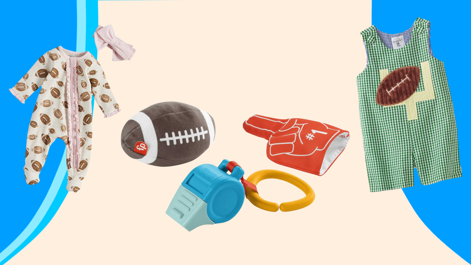 First Super Bowl outfits and toys