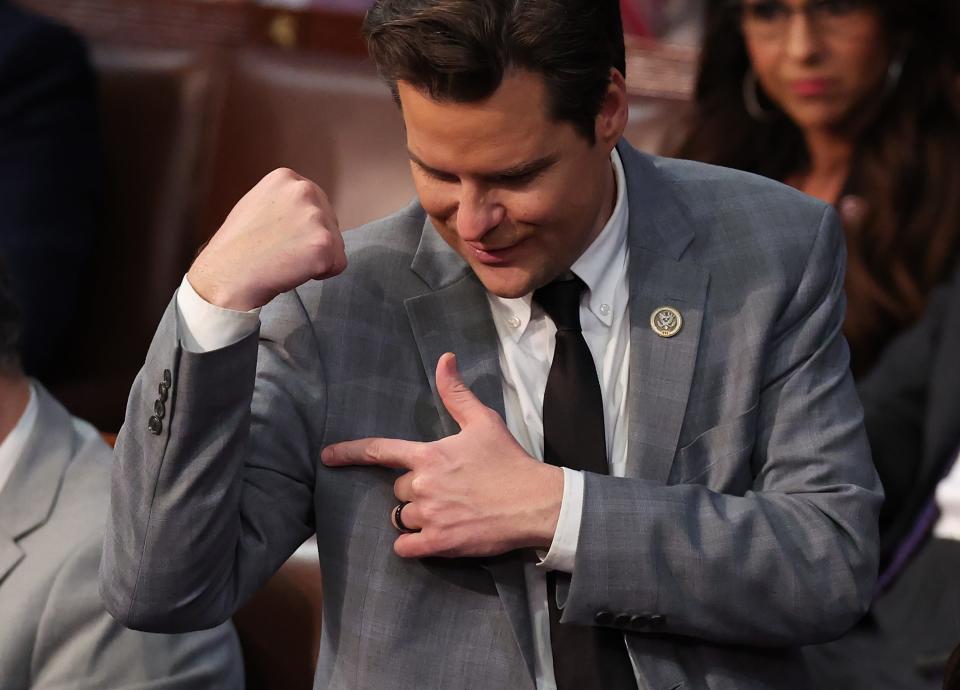 Matt Gaetz flexes