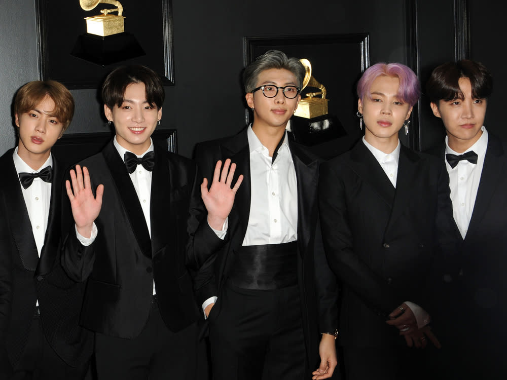 BTS bei den 61. Grammy Awards in Los Angeles, 2019. (Bild: Kathy Hutchins/shutterstock.com)