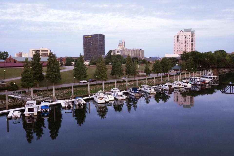 FILE - Downtown Augusta skyline showing Savannah River shot from the Fifth Street Bridge. New air quality regulations could improve the city's health by cracking down on fine particle pollution.