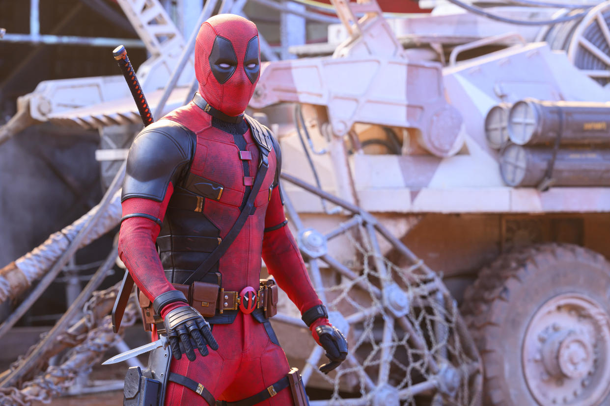 Ryan Reynolds as Deadpool/Wade Wilson in 20th Century Studios/Marvel Studios' DEADPOOL & WOLVERINE.<span class="copyright">Disney</span>