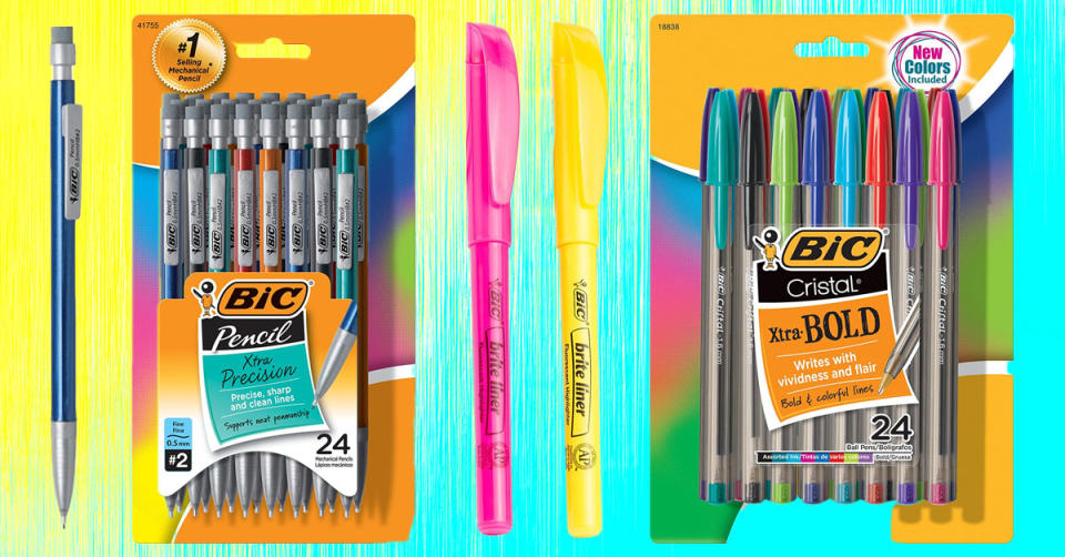 Color your world! Bic writing tools — pens, pencils, markers and more — are all on sale today. (Photo: Amazon)