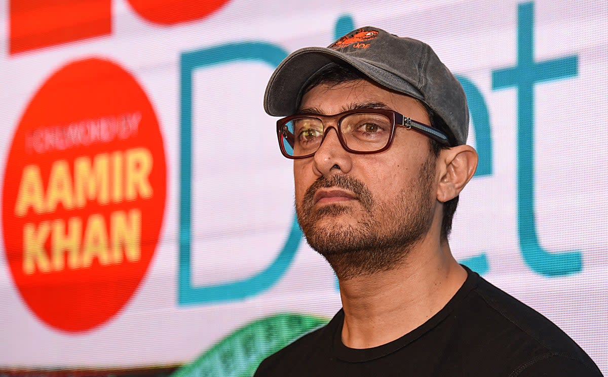 Aamir Khan features in an advertisement that shows  a gender-swapped observation of a Hindu wedding ritual (AFP via Getty Images)